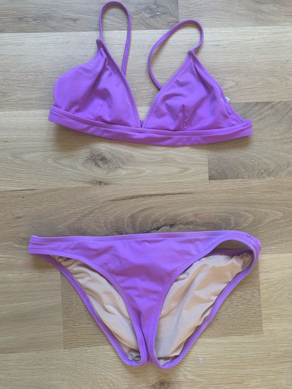 J. Crew Purple Triangle Bikini Set